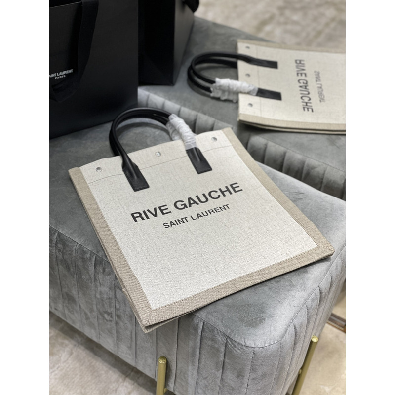 Saint Laurent Rive Gauche Tote Beige M