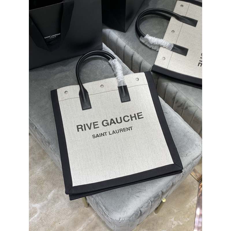 Saint Laurent Rive Gauche Tote White M