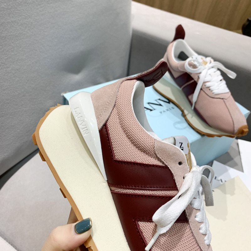 LANVIN Bumper Sneaker Pink and Red