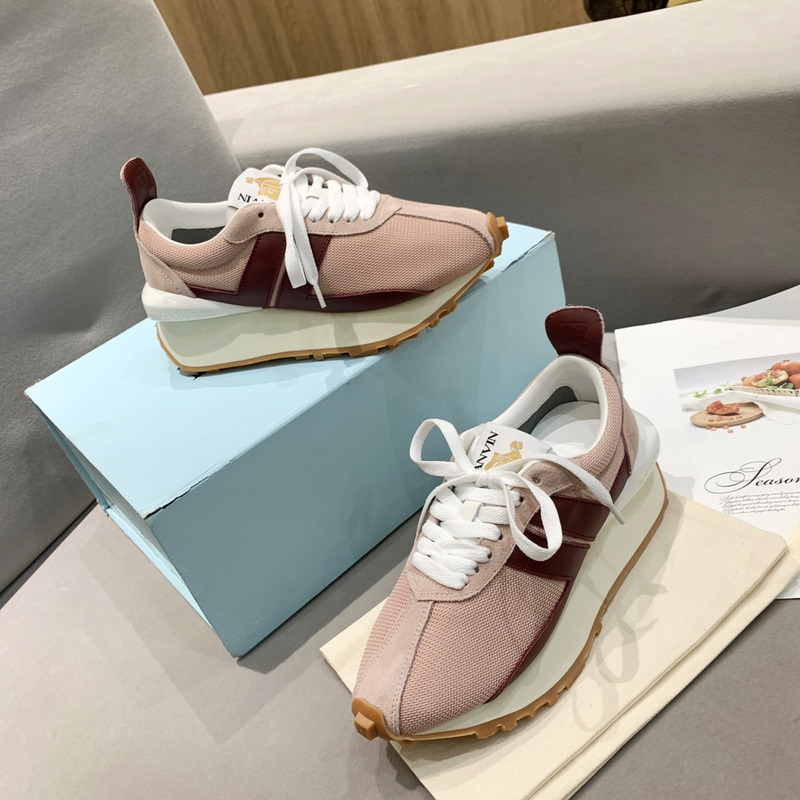 LANVIN Bumper Sneaker Pink and Red