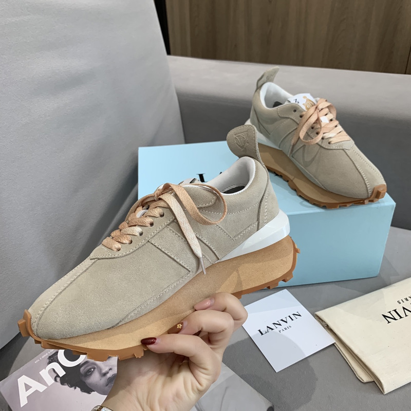 LANVIN Bump Sneaker Camel