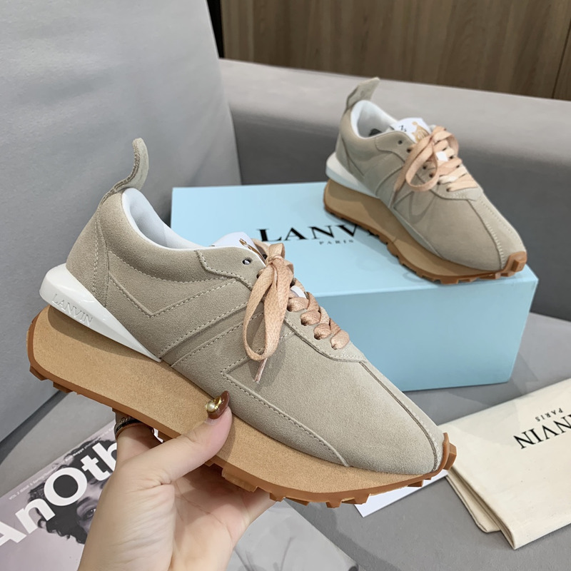 LANVIN Bump Sneaker Camel