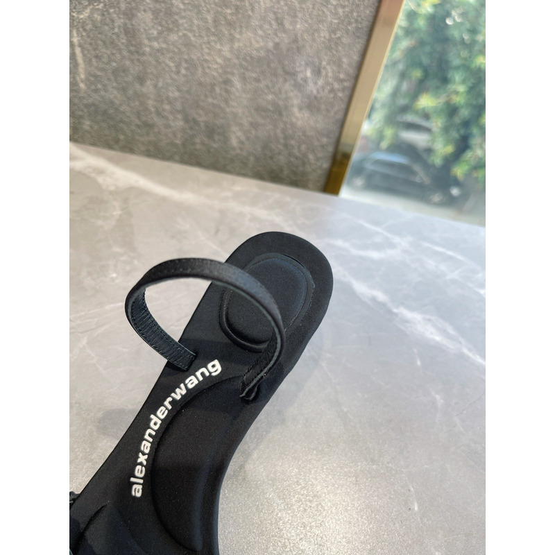 Alexander Wang Julie Scrunchie Slippers Black