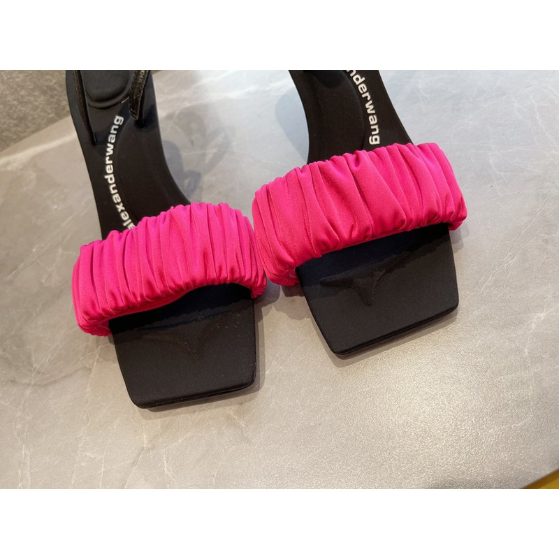 Alexander Wang Julie Scrunchie Slippers Fuchsia 7.5cm