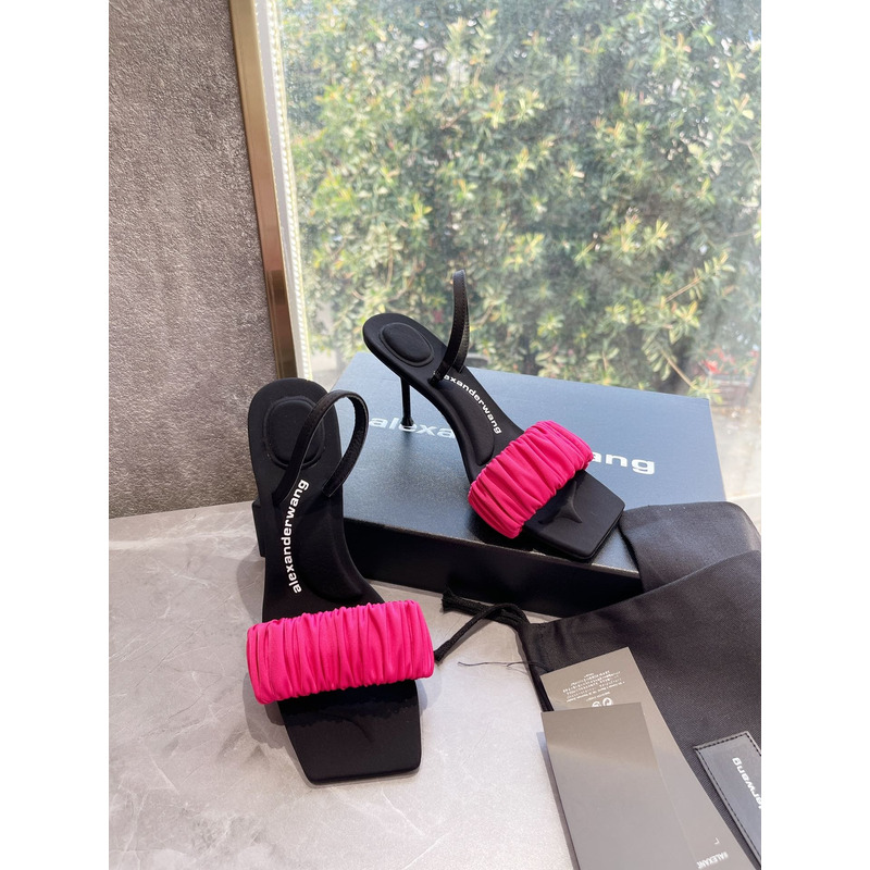 Alexander Wang Julie Scrunchie Slippers Fuchsia 7.5cm