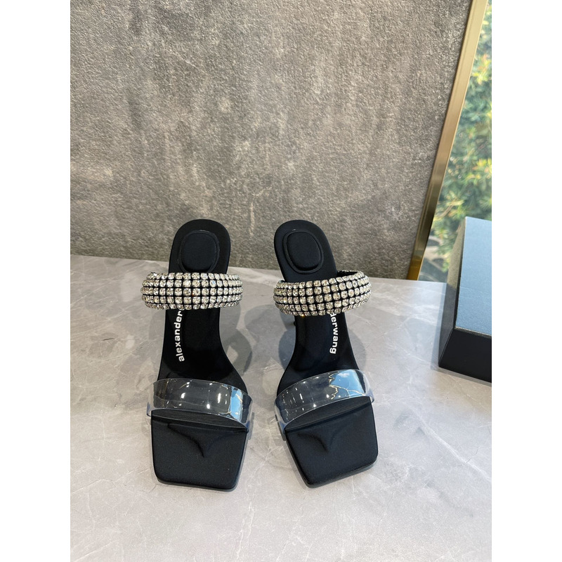 Alexander Wang Rhinestone-embellished Sandals 9cm