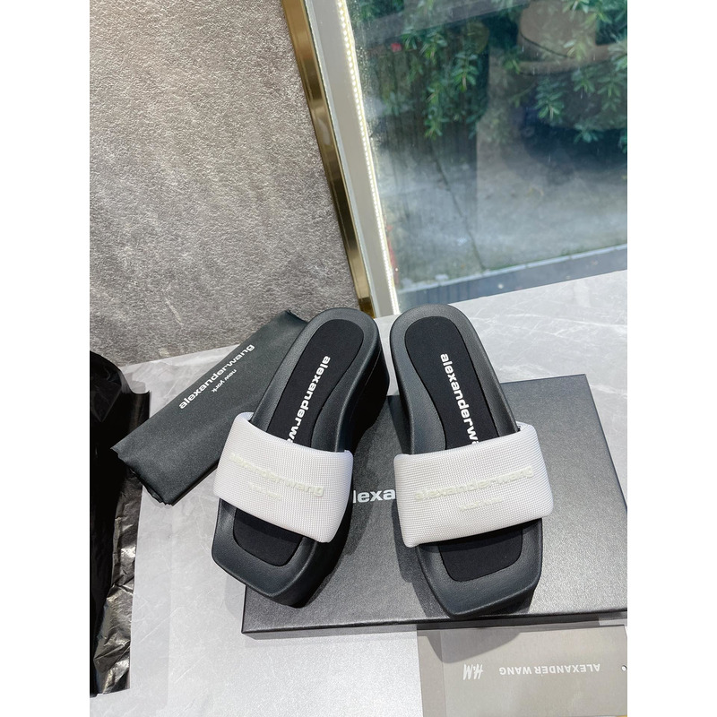 Alexander wang Nylon Platform Sandals White