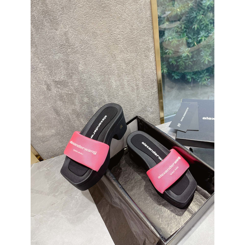 Alexander Wang Nylon Platform Sandals Pink