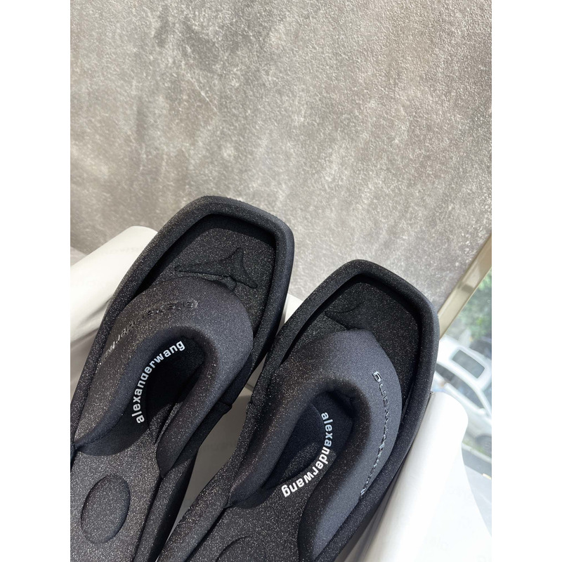 Alexander Wang Platform Slides Black