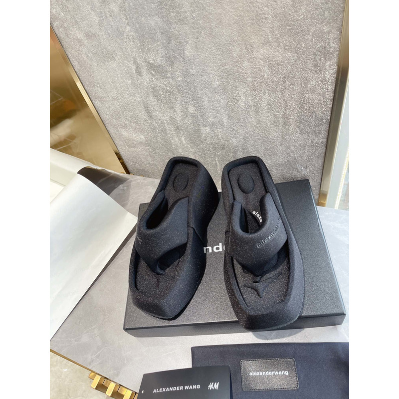 Alexander Wang Platform Slides Black