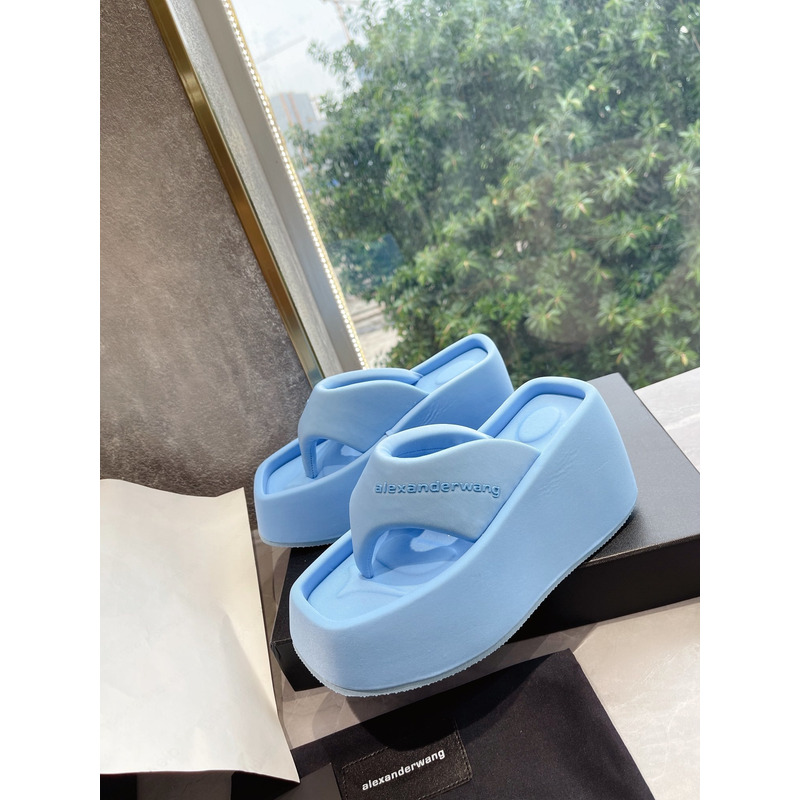 Alexander Wang Platform Slides Blue