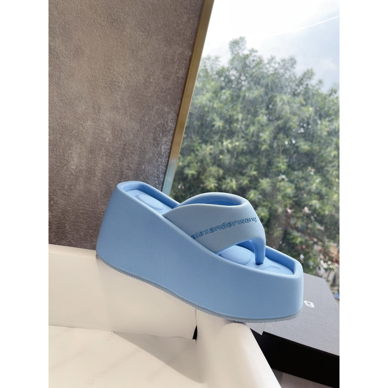 Alexander Wang Platform Slides Blue