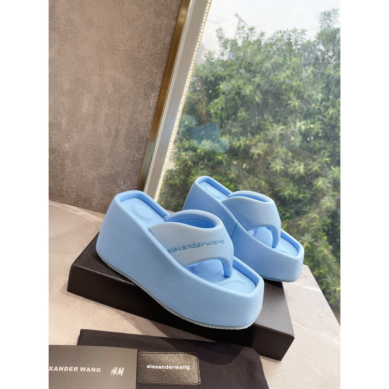 Alexander Wang Platform Slides Blue