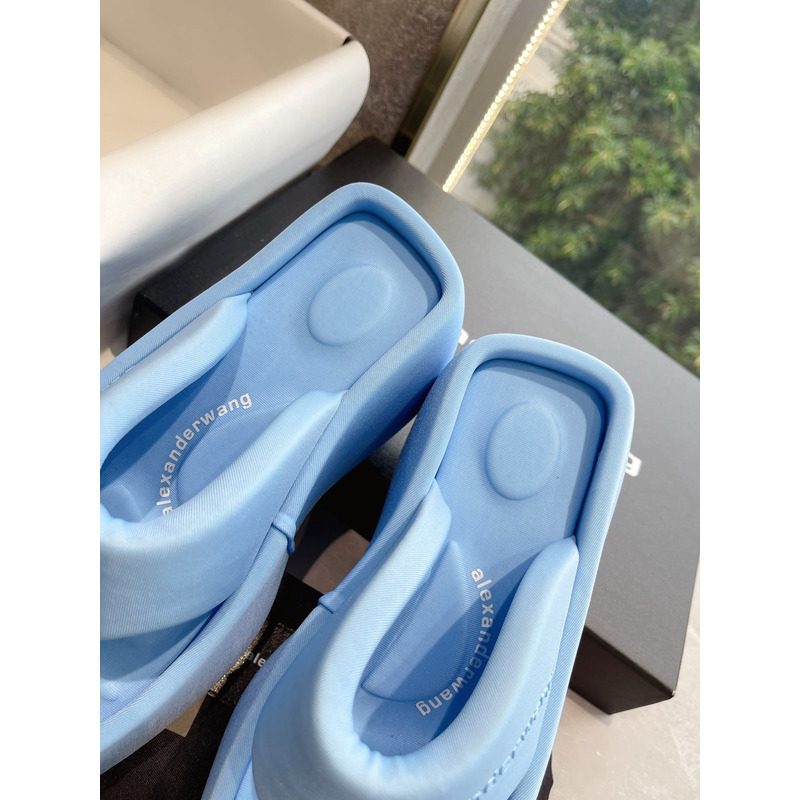 Alexander Wang Platform Slides Blue