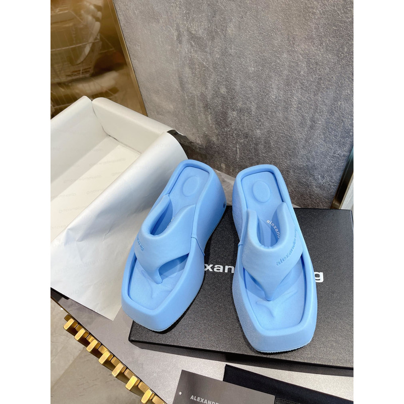 Alexander Wang Platform Slides Blue