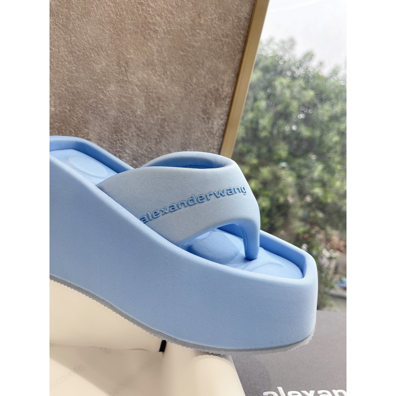 Alexander Wang Platform Slides Blue