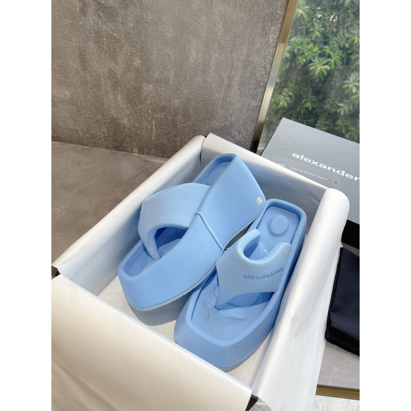 Alexander Wang Platform Slides Blue