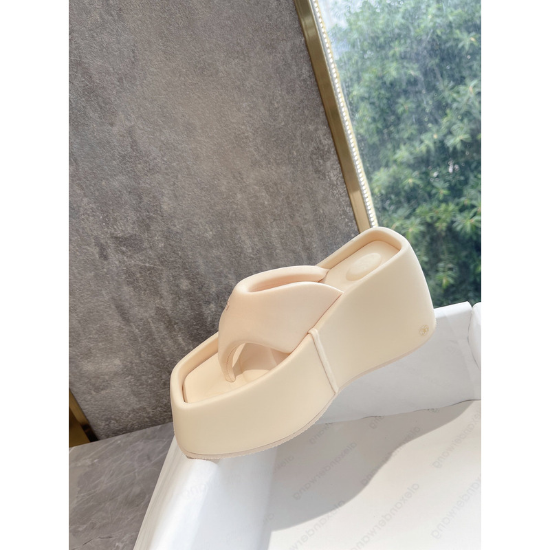 Alexander Wang Platform Slides Beige