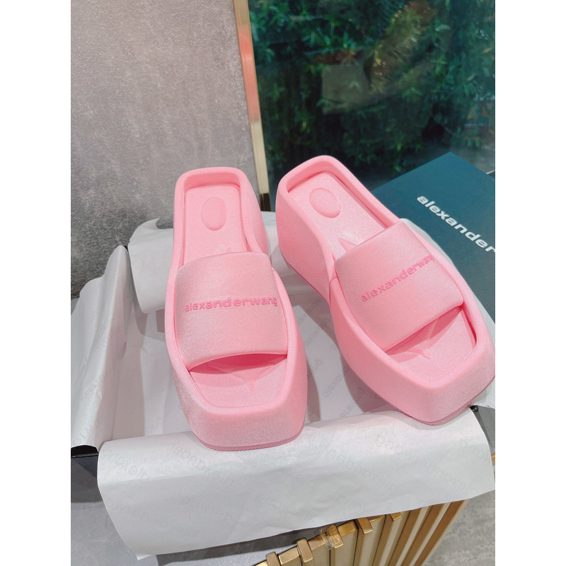 Alexander Wang taji Lycra Platform Sandals Pink