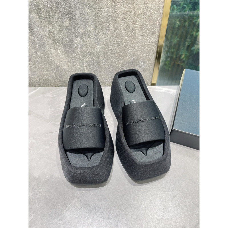 Alexander Wang aji Lycra Platform Sandals Black