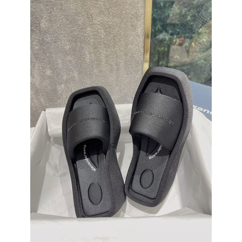 Alexander Wang aji Lycra Platform Sandals Black