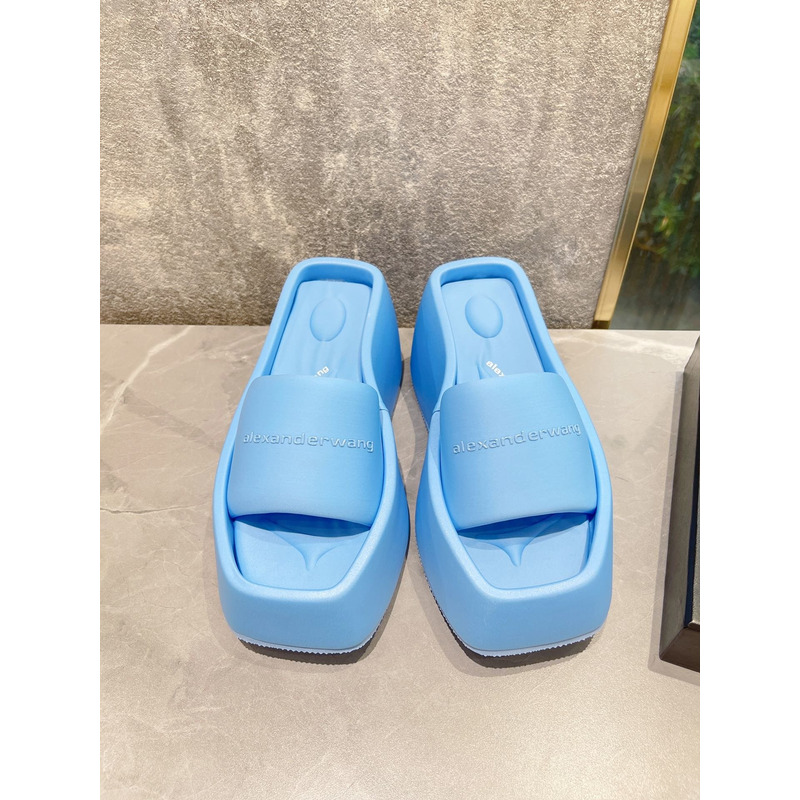 Alexander Wang taji Lycra Platform Sandals Blue