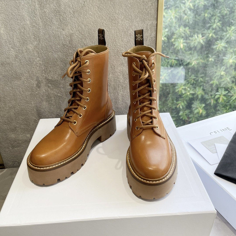 Ce**e bulky lace-up boots tan