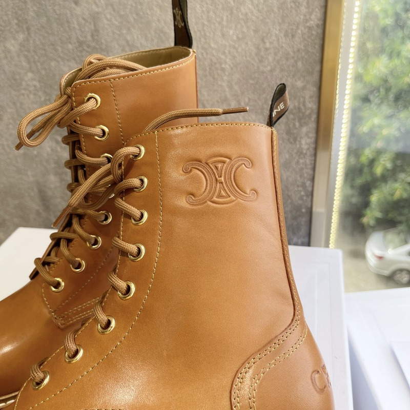 Ce**e bulky lace-up boots tan