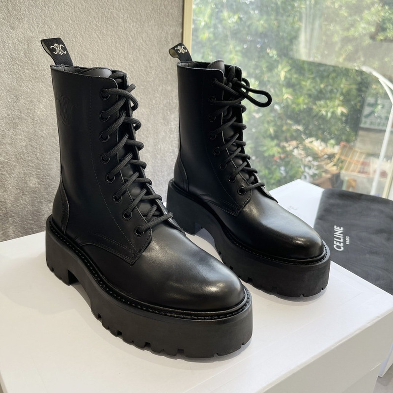 Ce**e bulky lace-up boots black