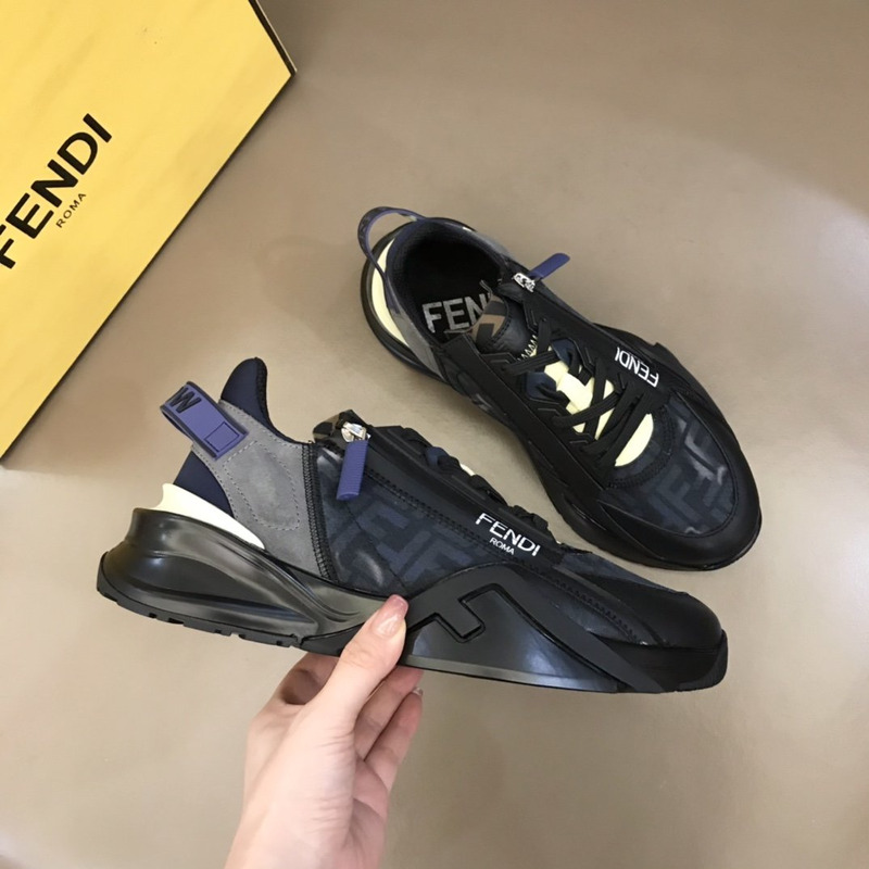 F**di flow running sneakers black