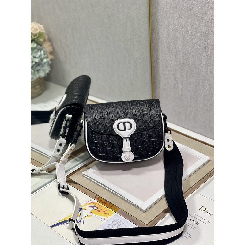 D*or medium D*or bobby bag 23×18×7cm black