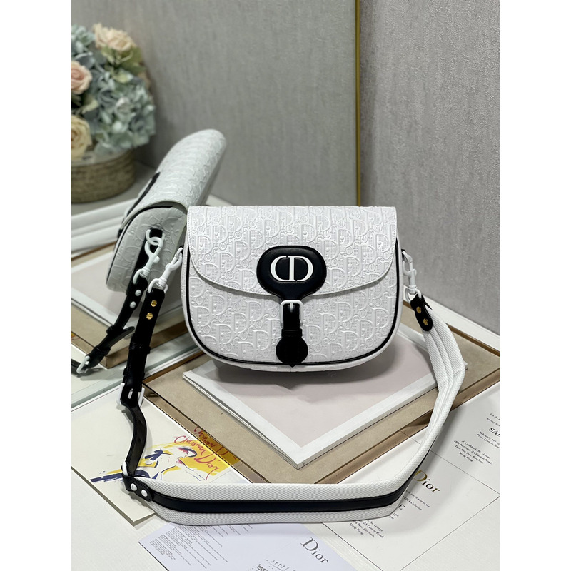 D*or large bobby bag 27×19.5×8cm white