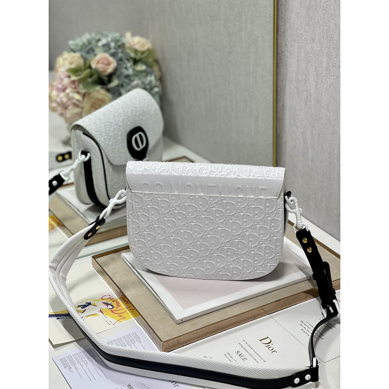 D*or large bobby bag 27×19.5×8cm white