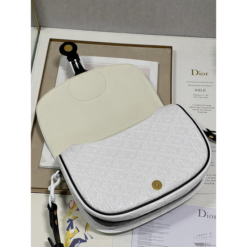 D*or large bobby bag 27×19.5×8cm white