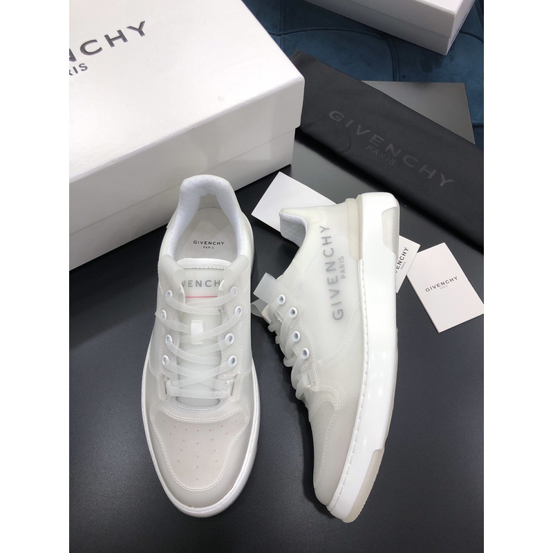 Givenchy Clear Rubber Low-Top Sneakers White