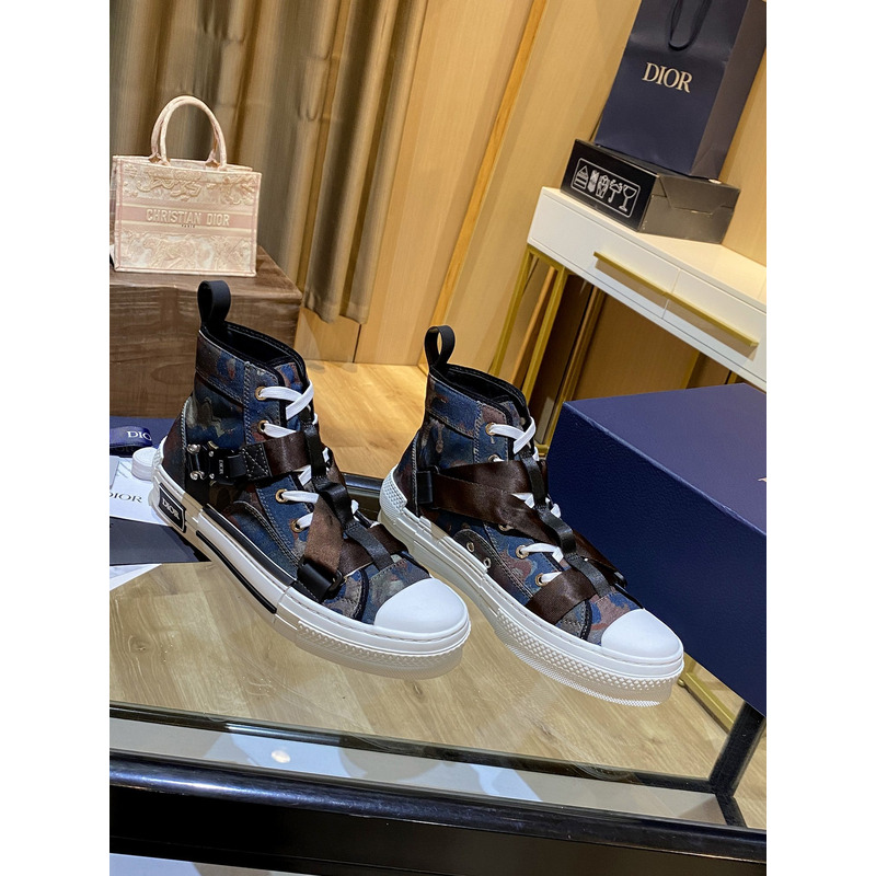 D*or b23 camo high top sneakers