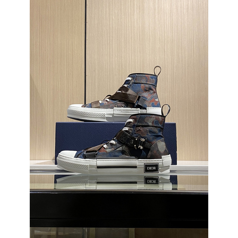 D*or b23 camo high top sneakers