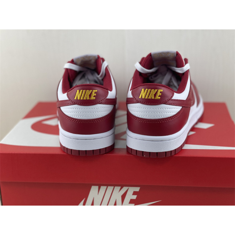 Nike Dunk Low Sneakers White and Red