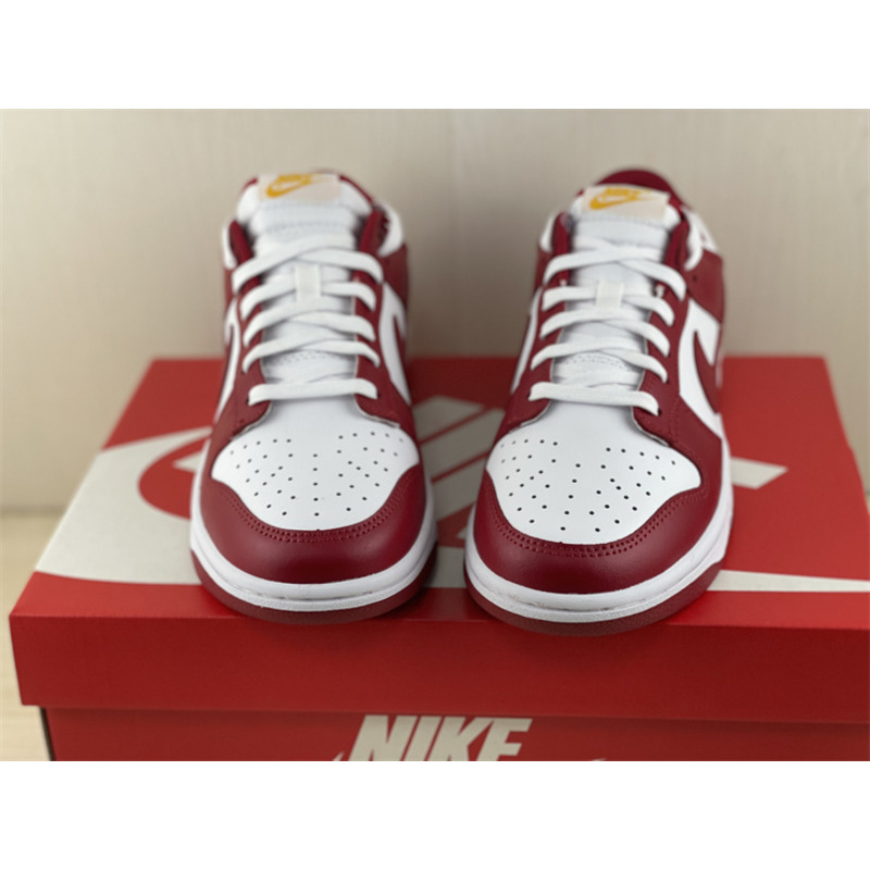 Nike Dunk Low Sneakers White and Red