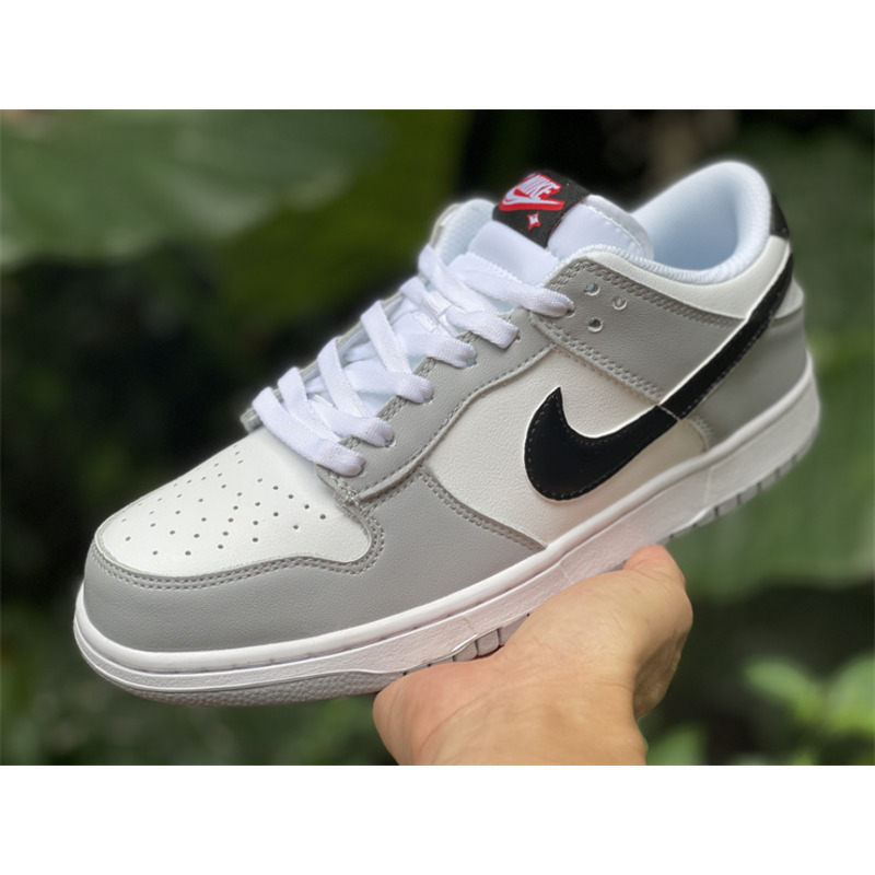 Jordan Dunk Low Glitch Swoosh White Grey GS