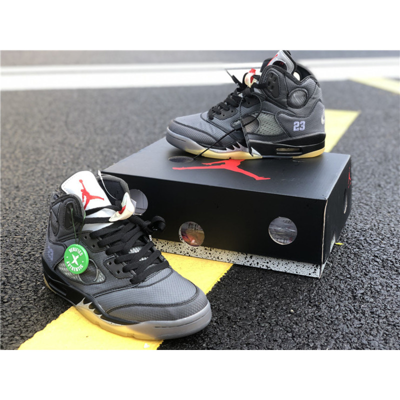 Jordan 5 Retro&Off-White Black