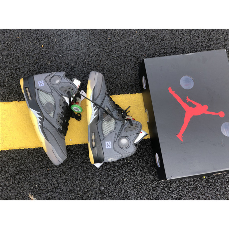 Jordan 5 Retro&Off-White Black