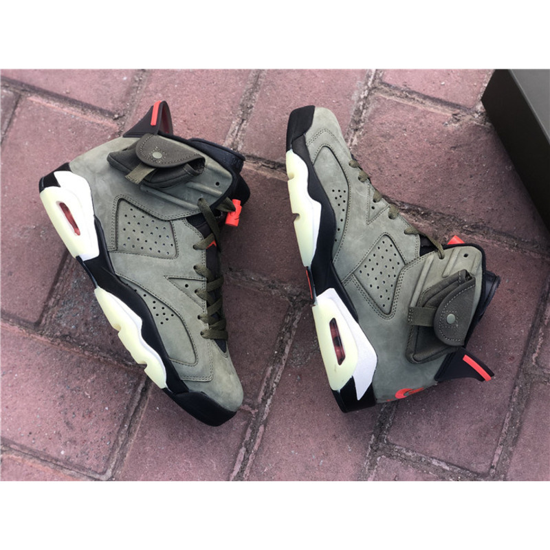 Jordan 6&Travis Scott Olive Green