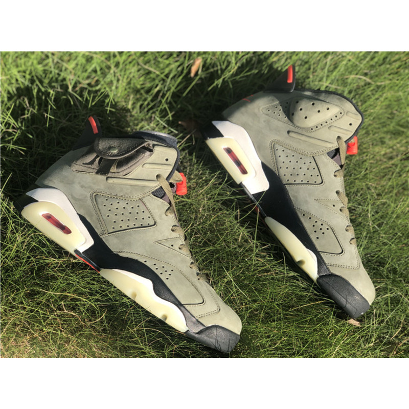 Jordan 6&Travis Scott Olive Green