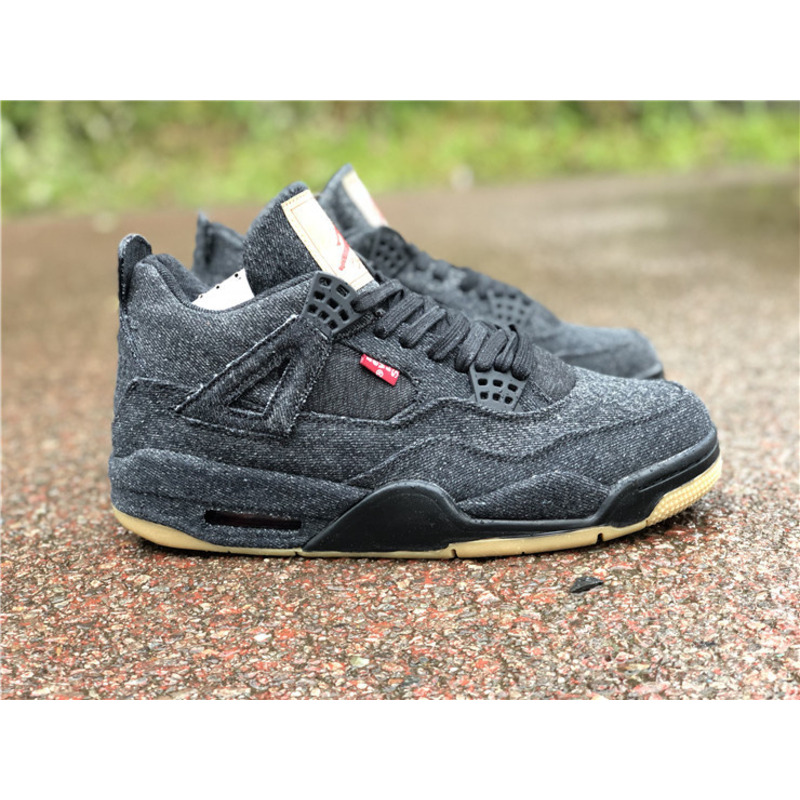 jordan 4 retro&L*v*s bg triple black