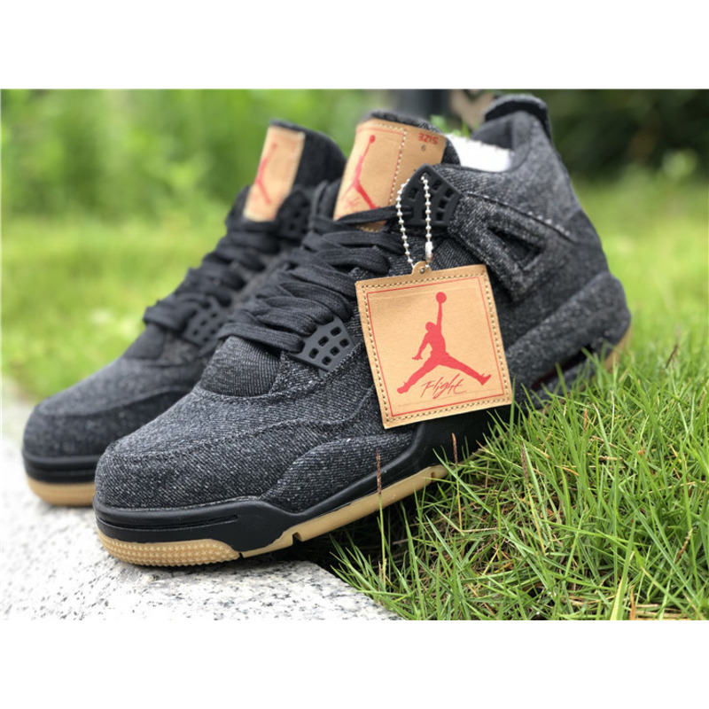 jordan 4 retro&L*v*s bg triple black