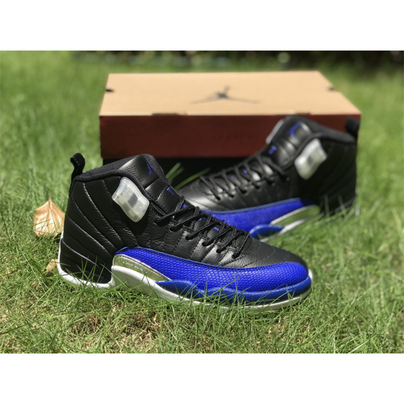 Jordan 12 Hyper Royal Black and Blue