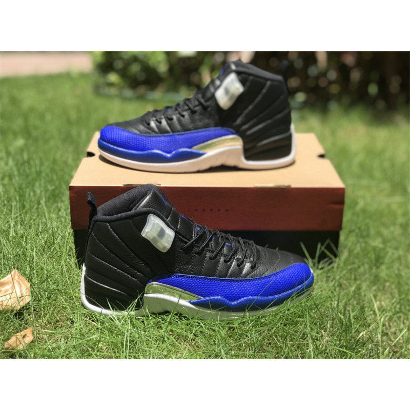 Jordan 12 Hyper Royal Black and Blue