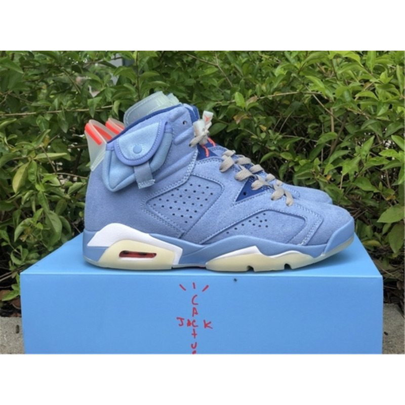 Jordan 6&Travis Scott North Carolina Blue