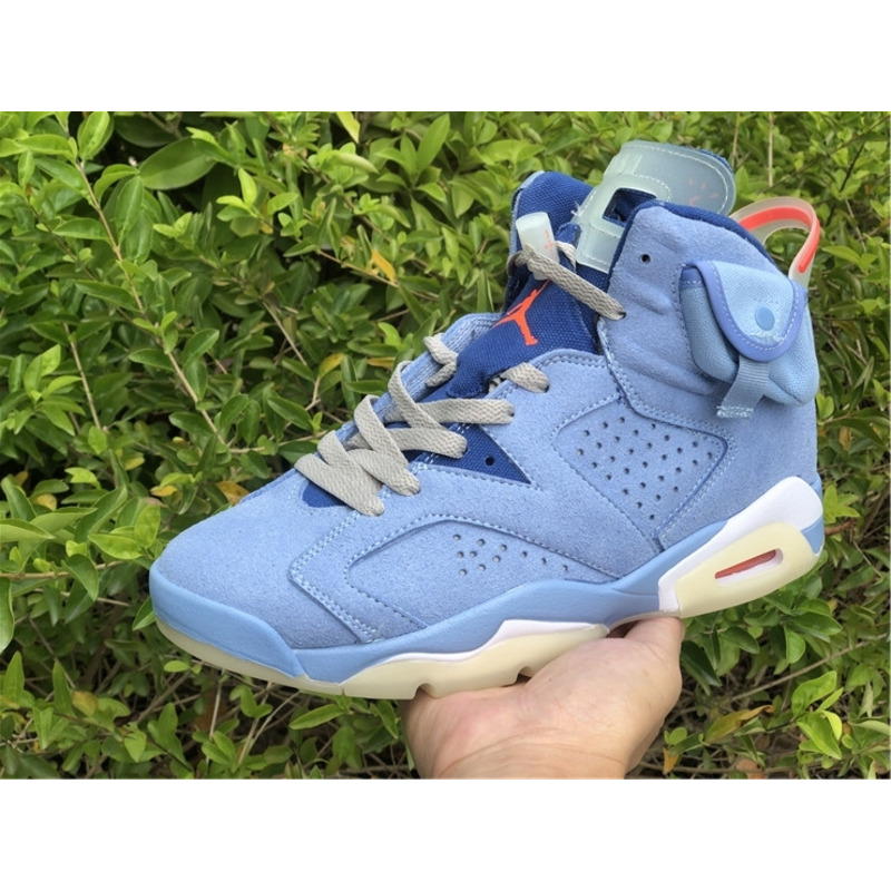 Jordan 6&Travis Scott North Carolina Blue